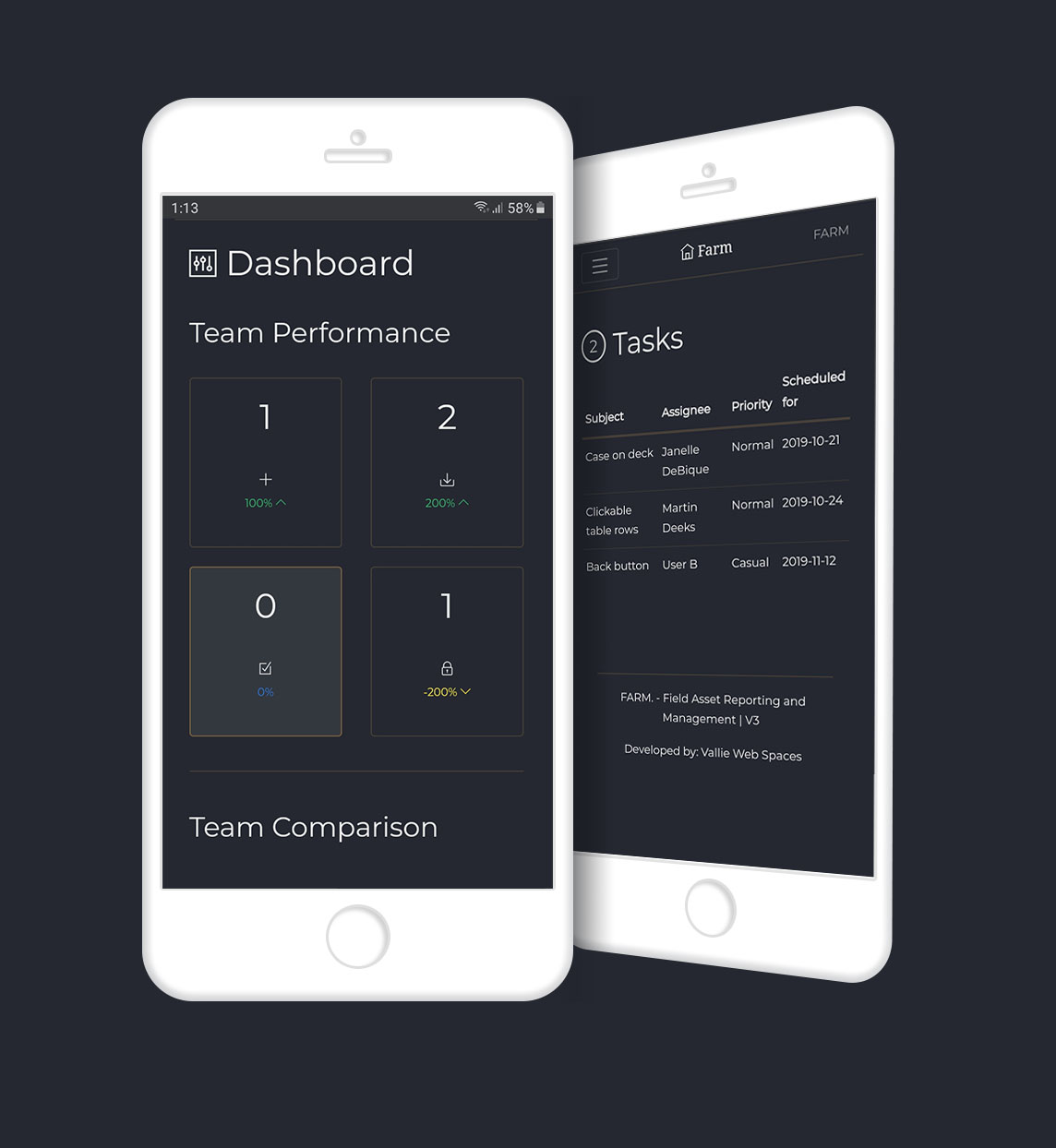 Team task assignment interface